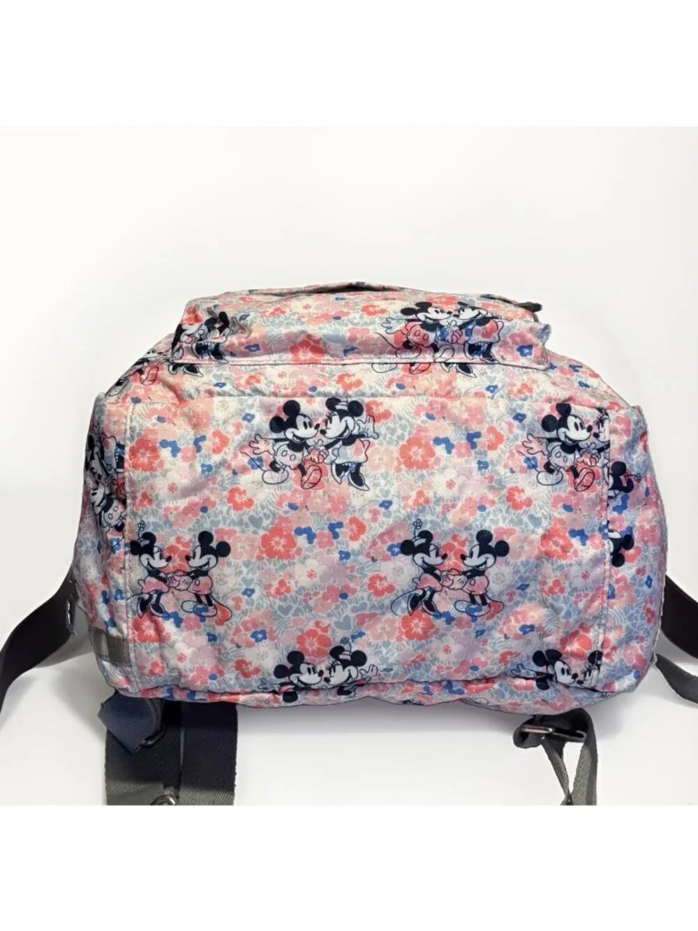 LeSportsac Mickey Minnie Spring Fling Mini Voyager Backpack + Bag Charm